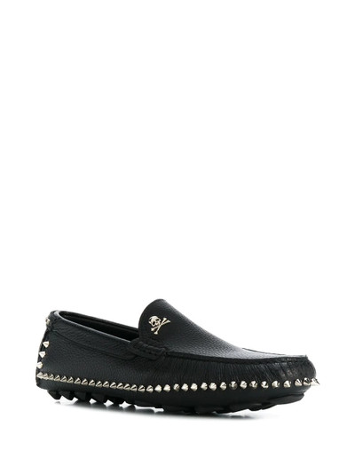 PHILIPP PLEIN spike-studded moccasins outlook