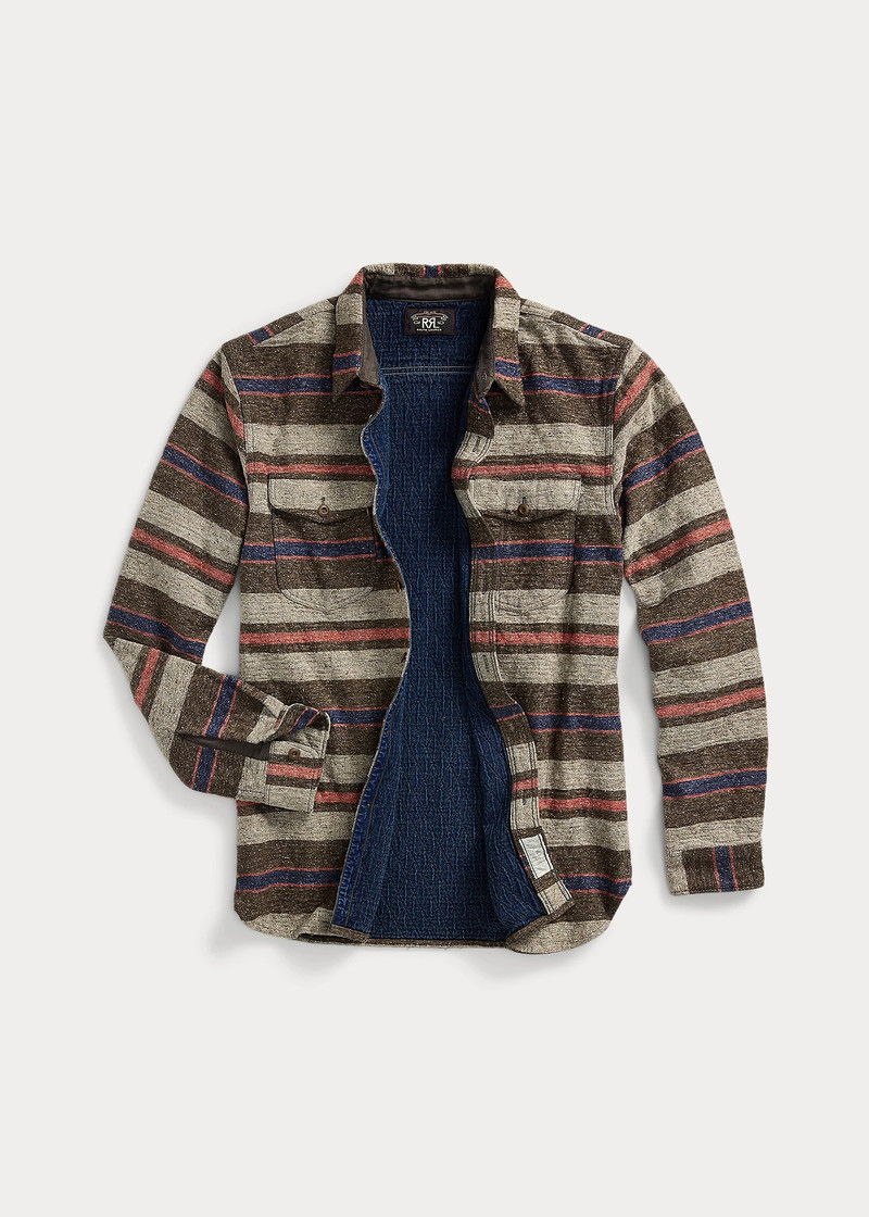 Striped Double Cloth Workshirt 3