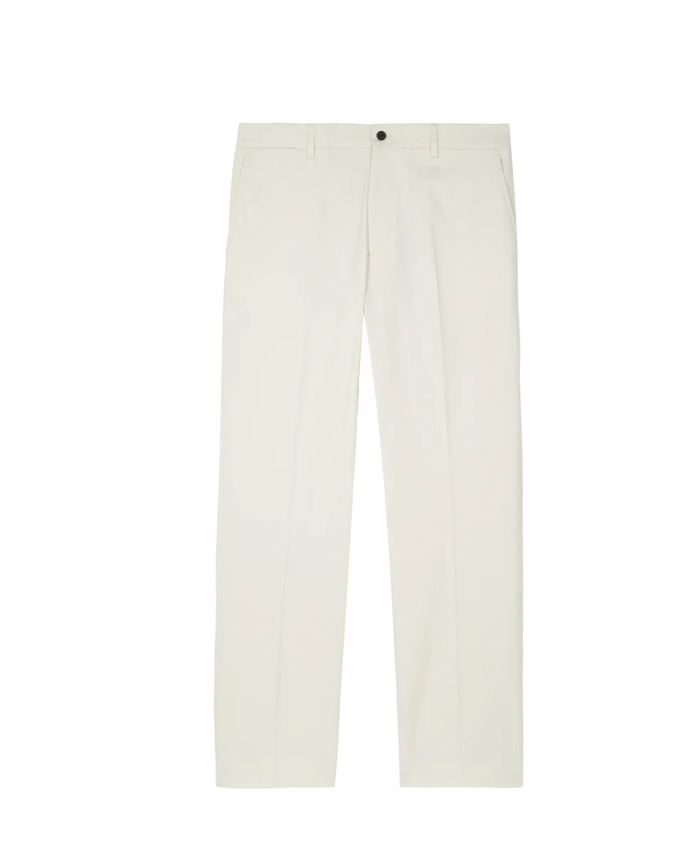 ECRU CHINO PANTS - 1