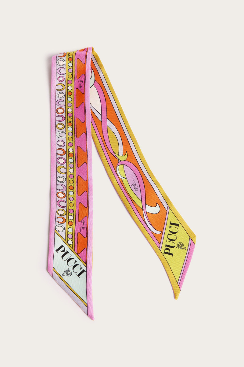 MIXED PRINT SILK TWILL SCARF 1