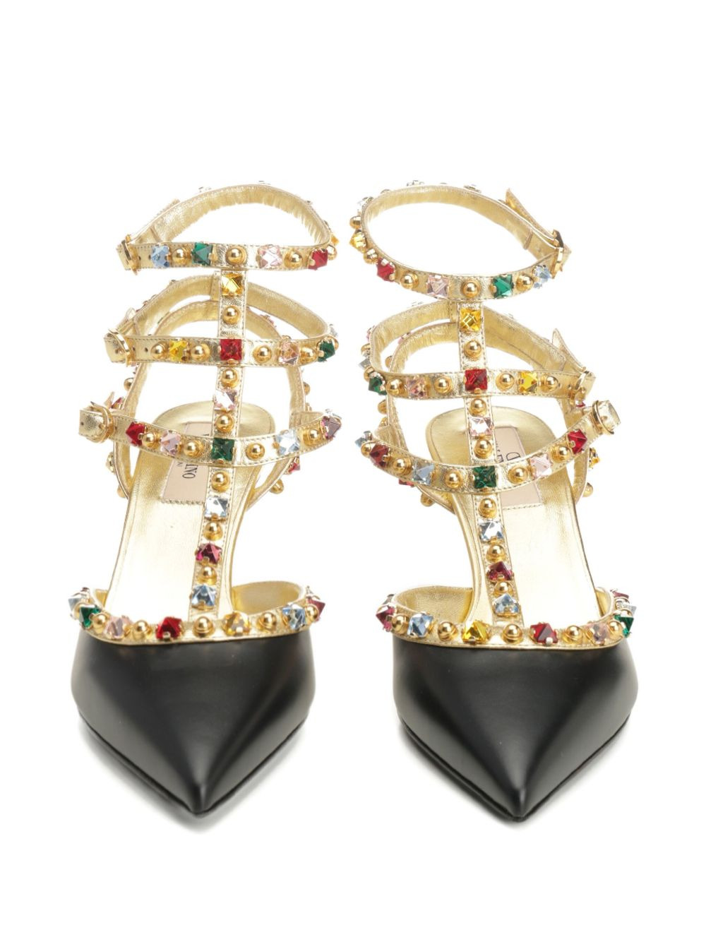 embellished T-bar sandals - 3