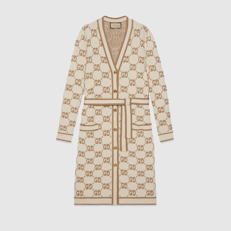 GG wool bouclé jacquard cardigan 1