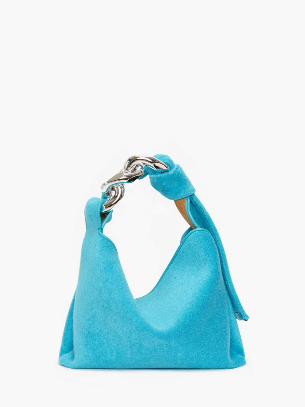 SMALL CHAIN HOBO - TERRY TOWEL SHOULDER BAG - 4