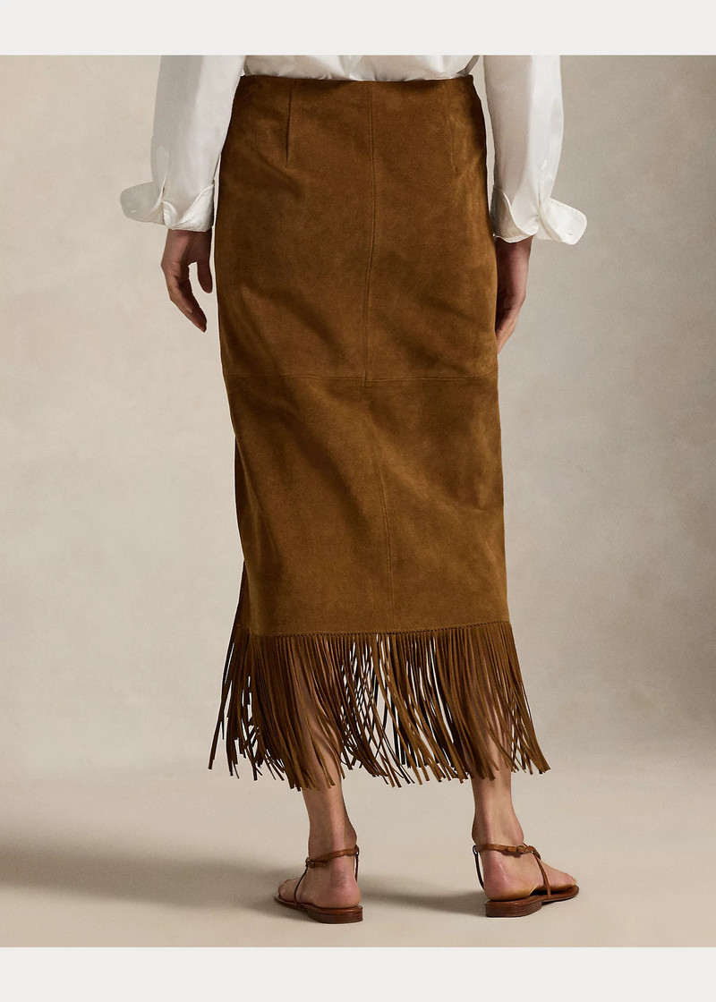 Fringe Suede Skirt 4
