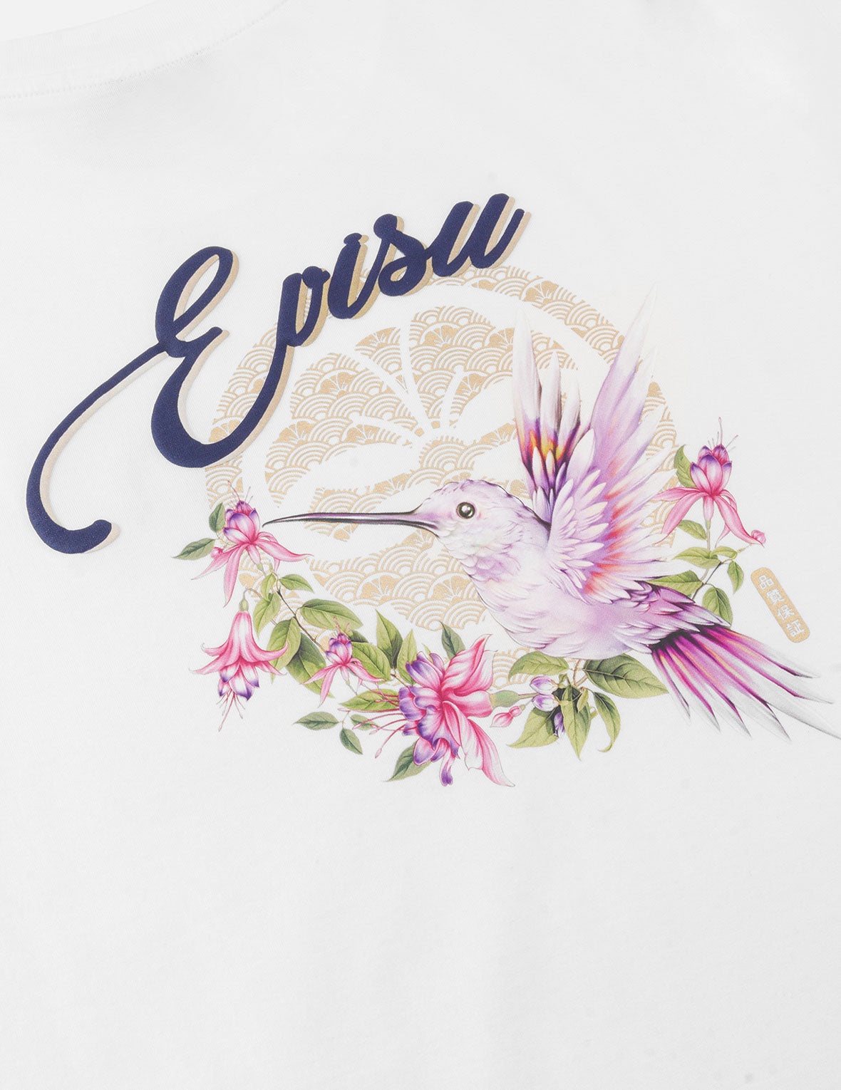 Hummingbird and Magnolia Print Regular Fit T-shirt - 5