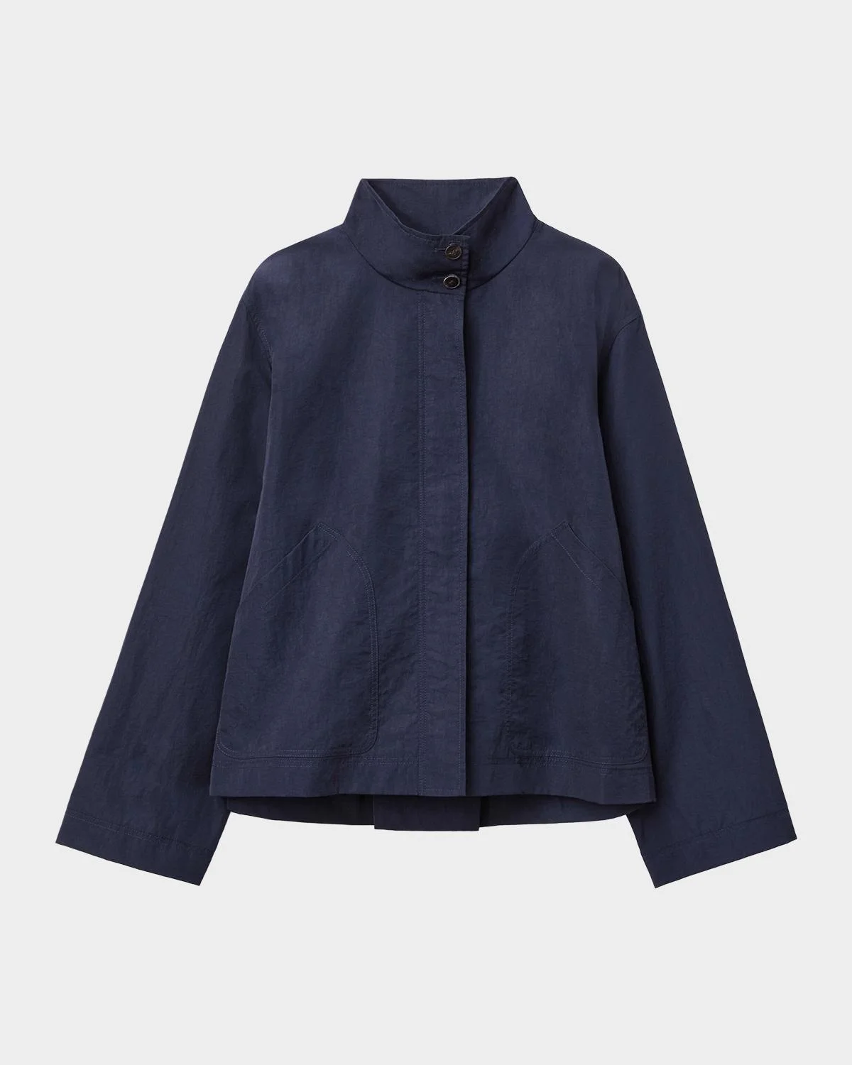 Funnel-Neck Cavalry Twill Jacket - 1