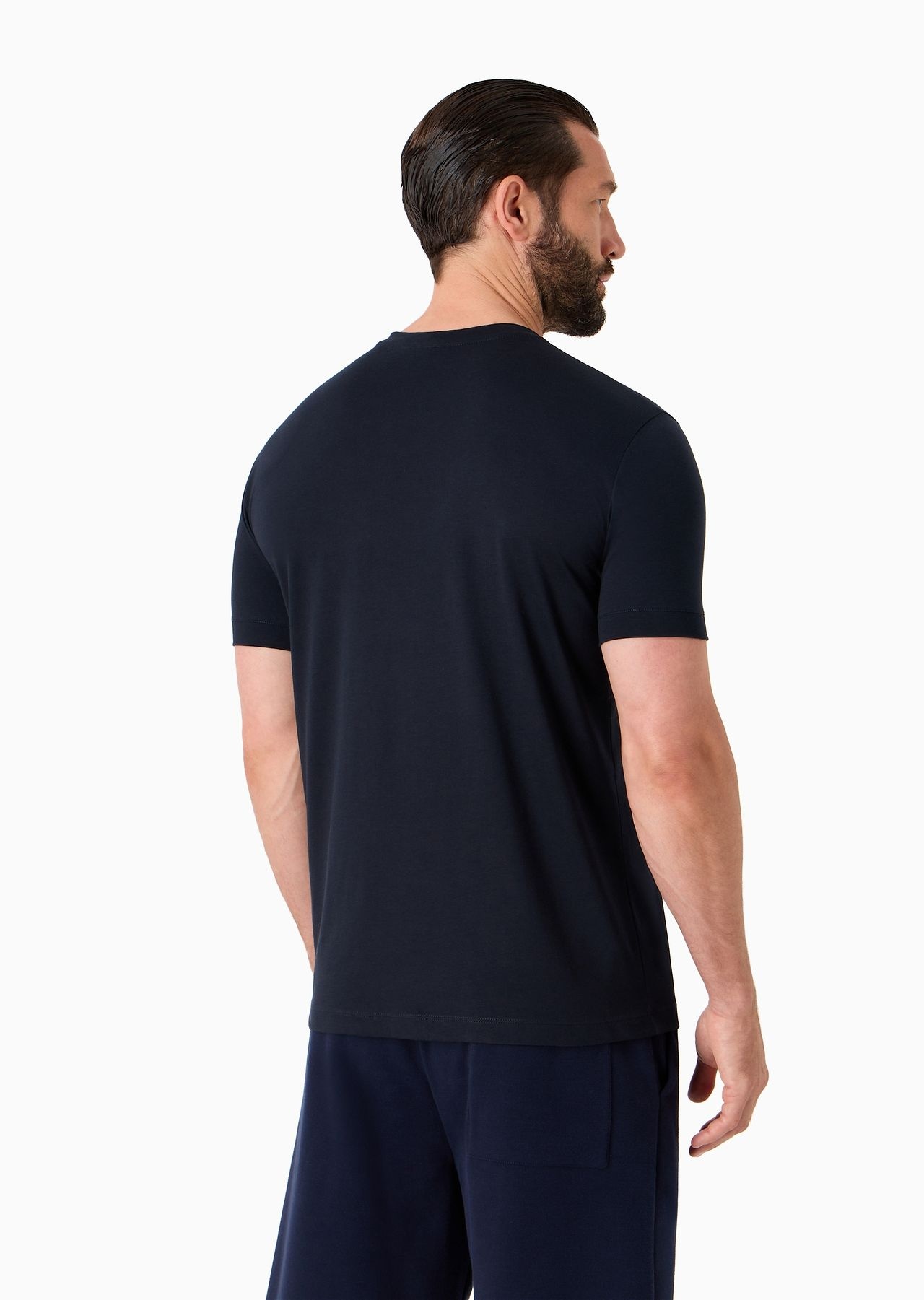 Short-sleeved Pima cotton jersey T-shirt - 3
