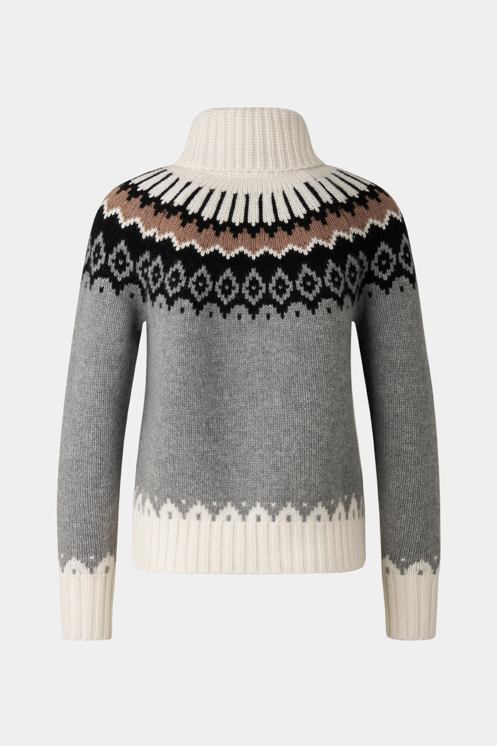 Ingrid Sweater in Gray/Off-white - 2