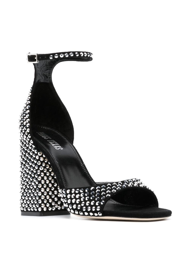 PARIS TEXAS Holly Fiona 100mm suede sandals outlook
