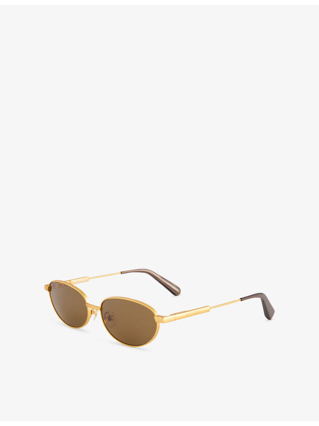 The Alba Oval-Frame Stainless-Steel Sunglasses - 3