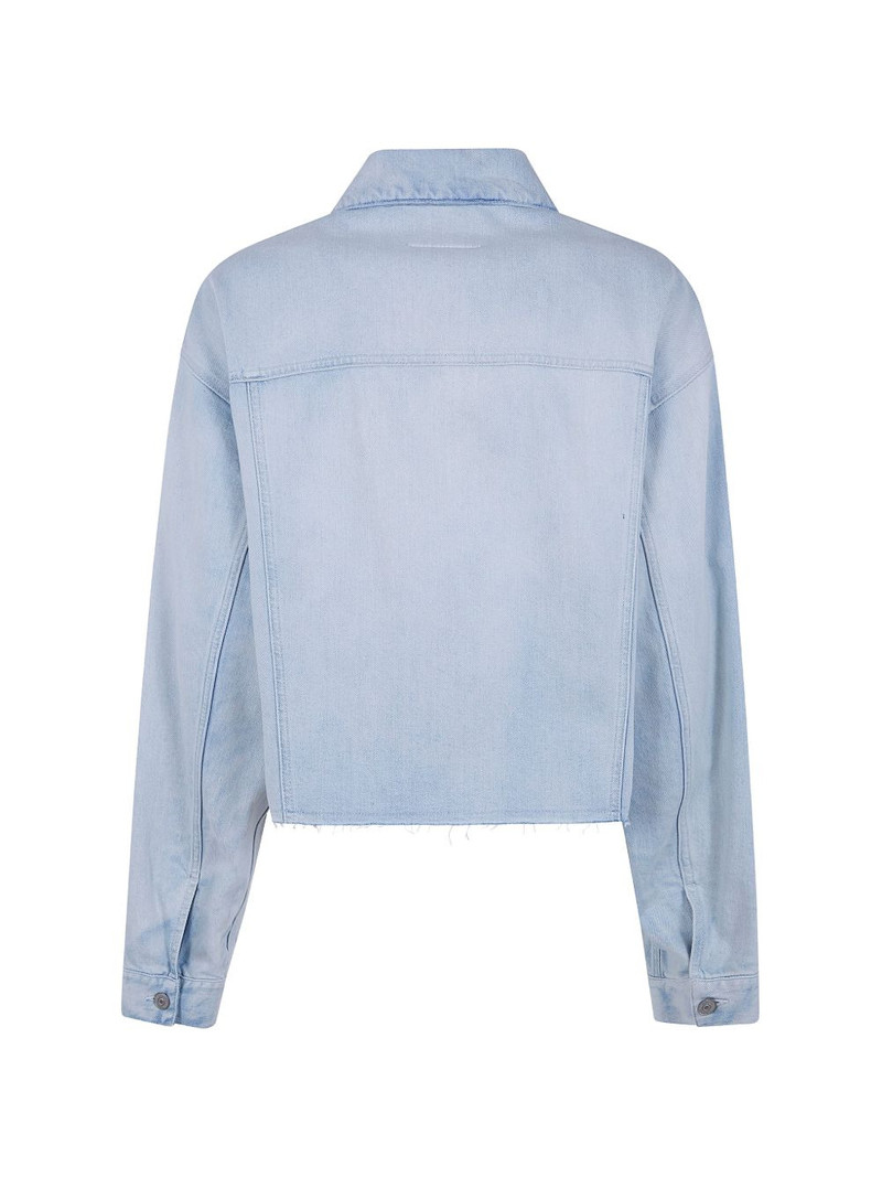 MM6 Maison Margiela raw-hem denim jacket outlook