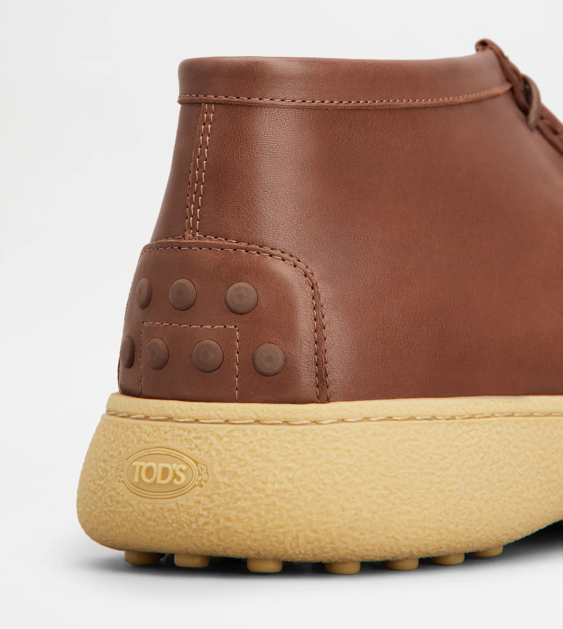TOD'S W. G. ANKLE BOOTS IN LEATHER - BROWN - 6