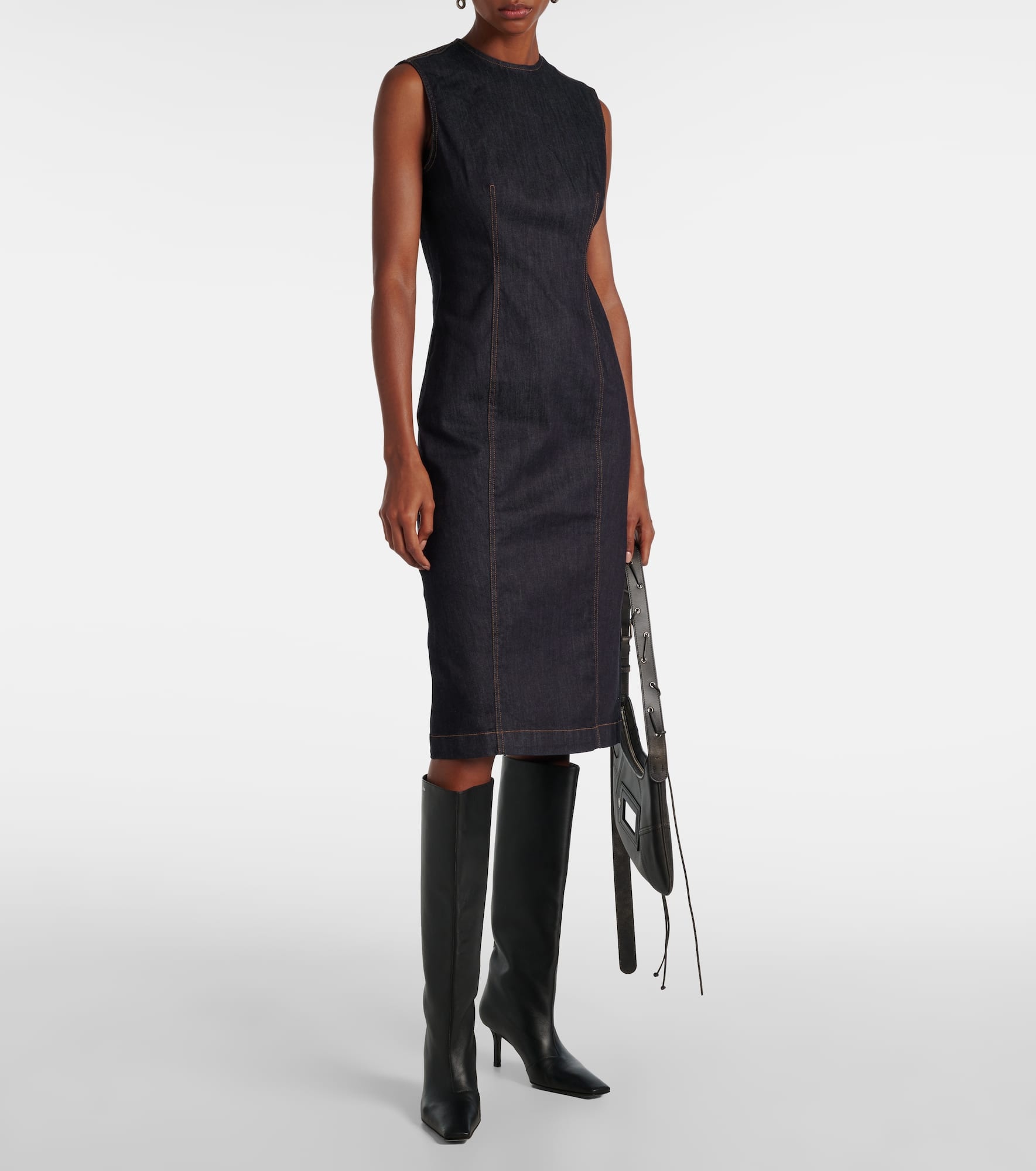 Denka denim midi dress - 2