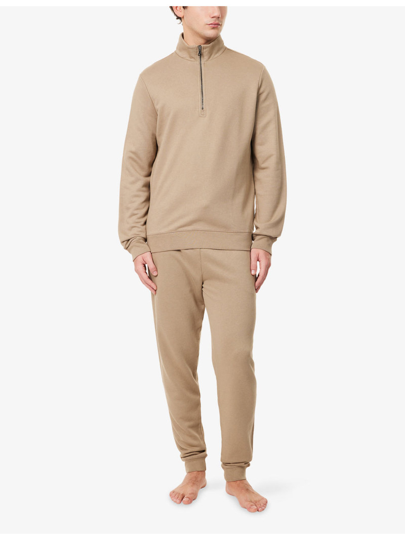 Derek Rose Quinn Tapered Cotton and Modal-Blend Jogging Bottoms outlook