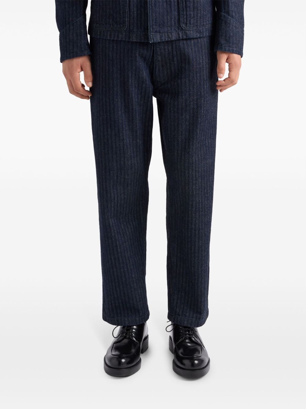 enamel-triangle logo trousers - 4