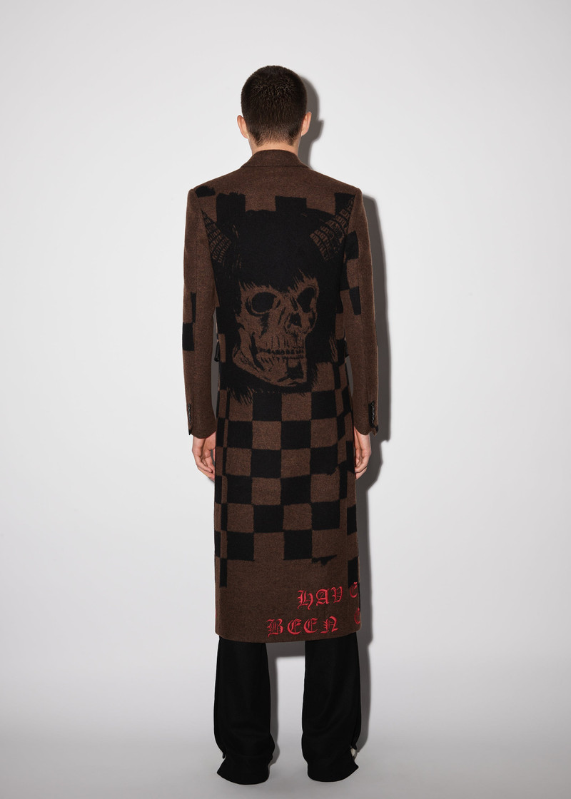WES LANG CHECKERED SKULL COAT 5