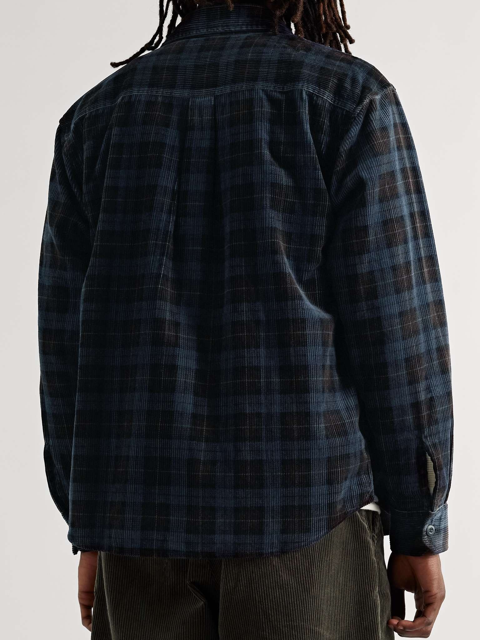 Flint Checked Cotton-Corduroy Shirt - 4