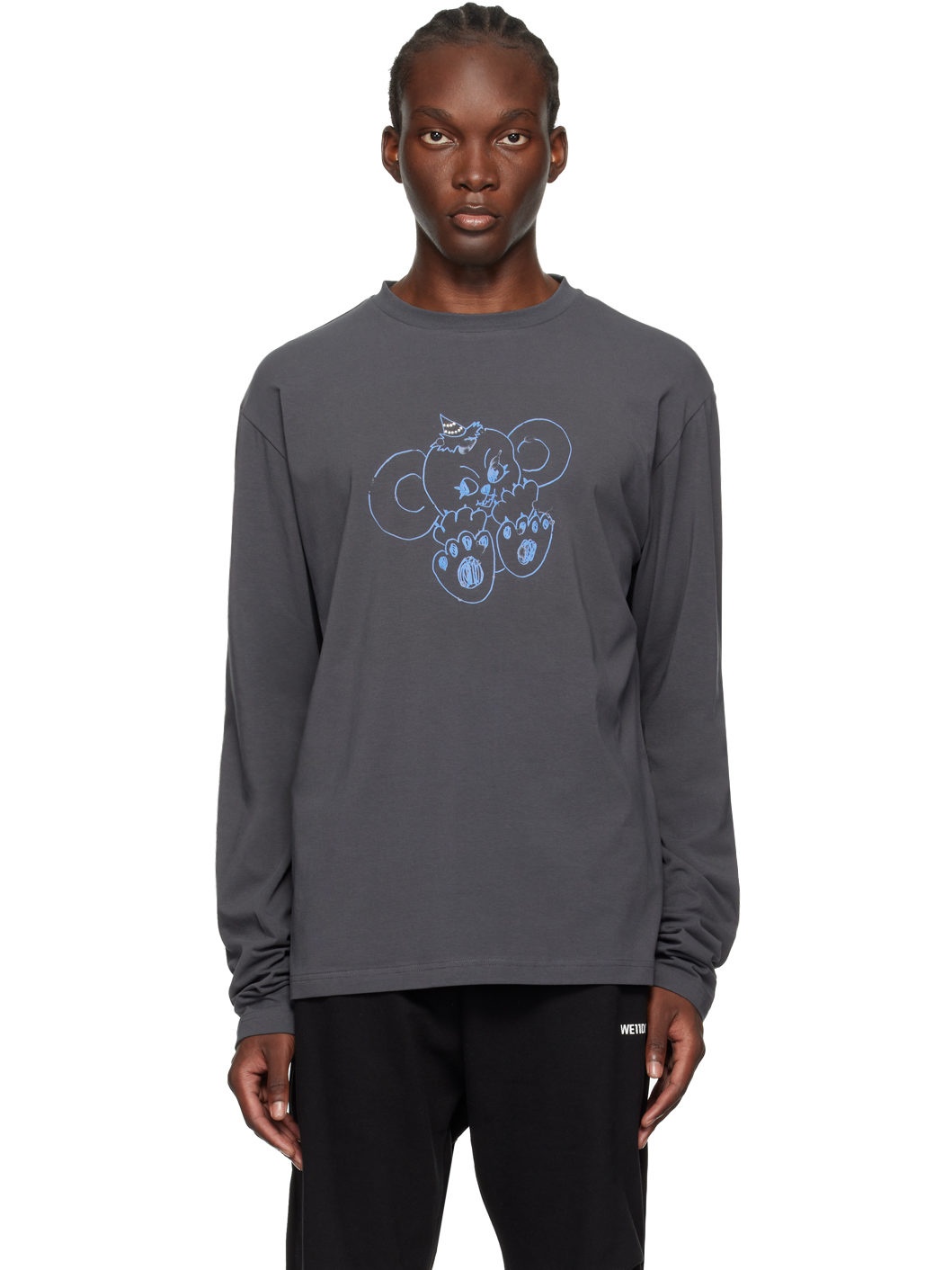 Gray Monster Long Sleeve T-Shirt - 1