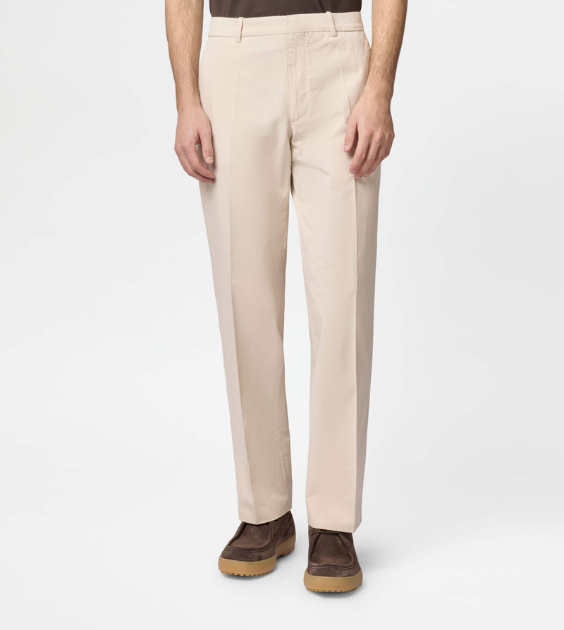 CHINO PANTS IN COTTON - BEIGE 3