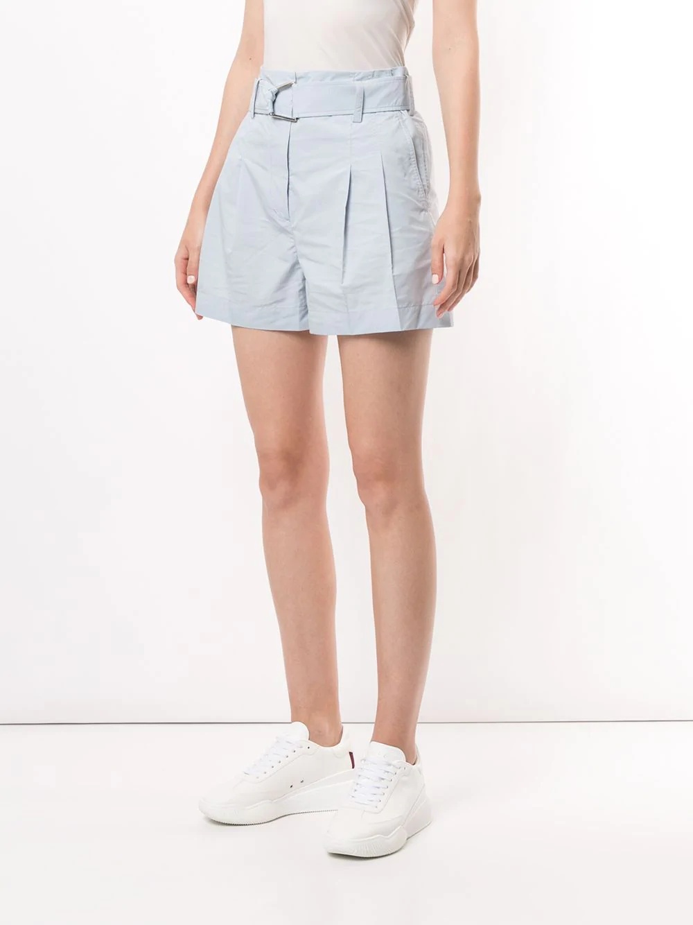 belted utility shorts - 3