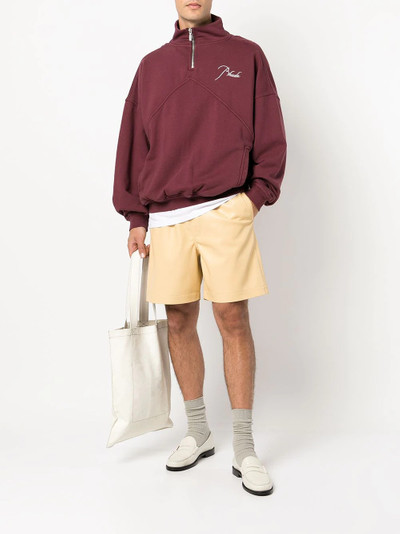 Rhude logo print sweatshirt outlook