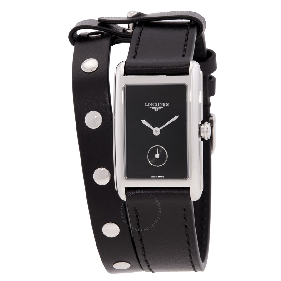 Longines Dolcevita X YVY Quartz Black Dial Watch L5.512.4.59.2 - 1