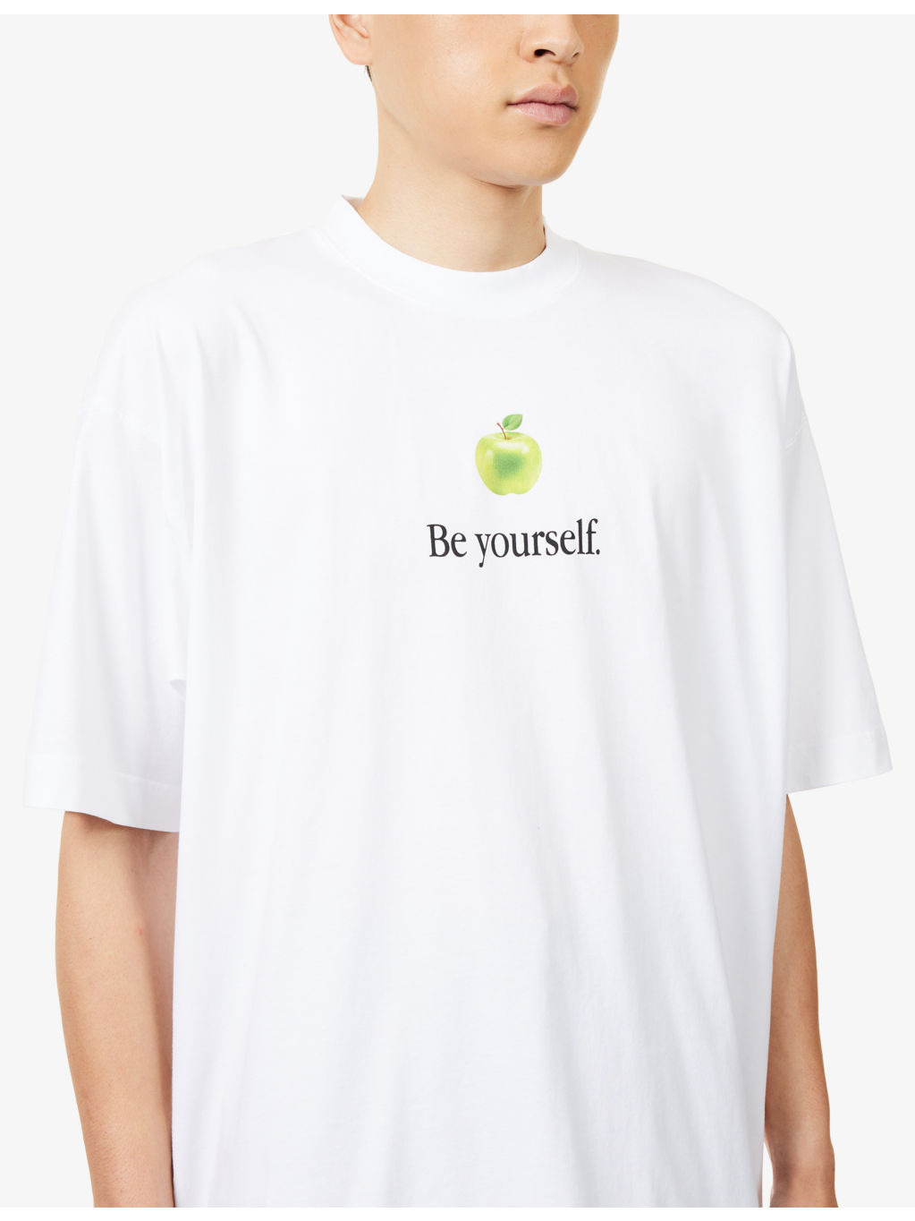 Be Yourself Crewneck Cotton-Jersey T-Shirt - 5