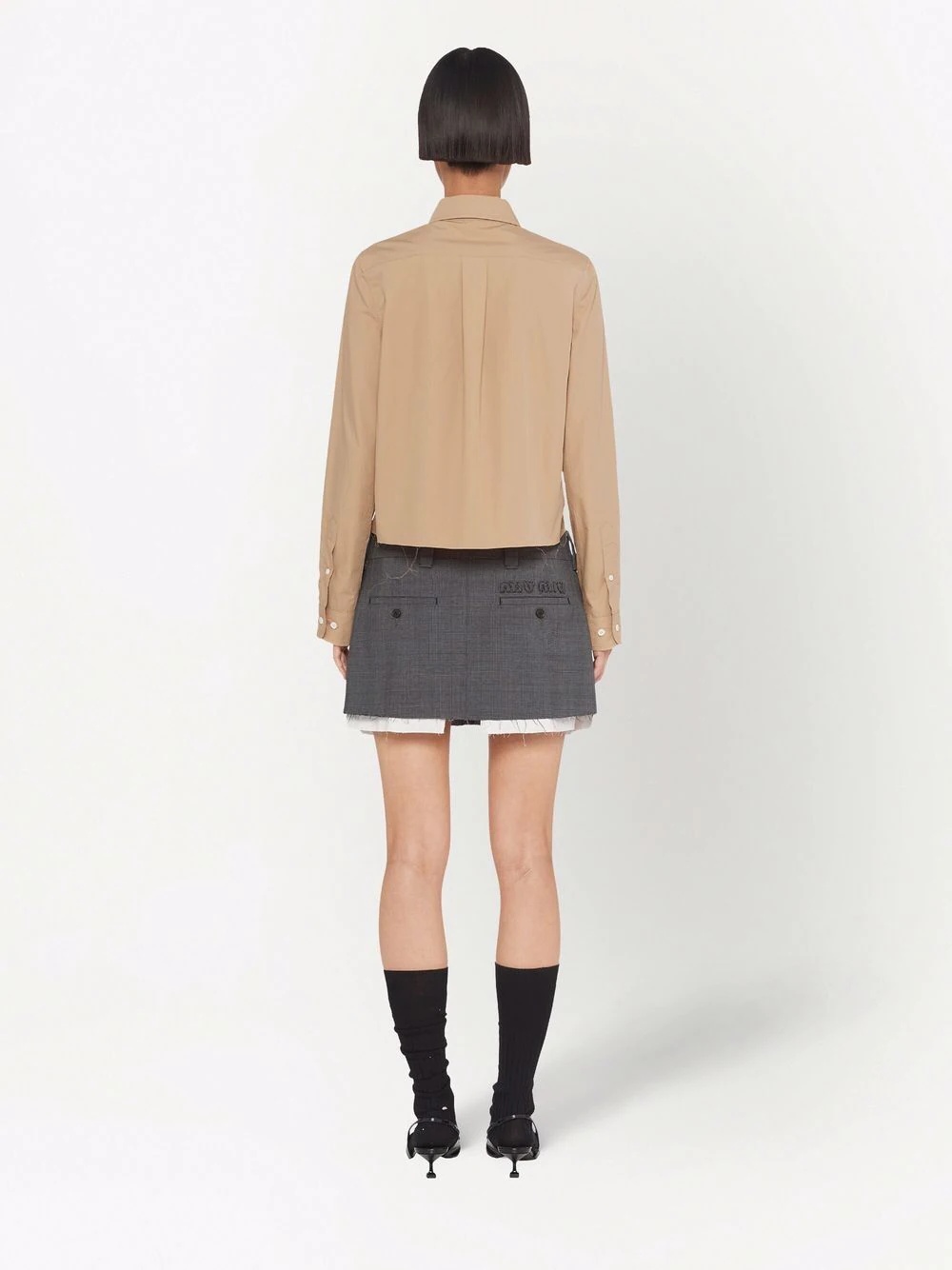 Prince-Of-Wales check mini skirt - 4