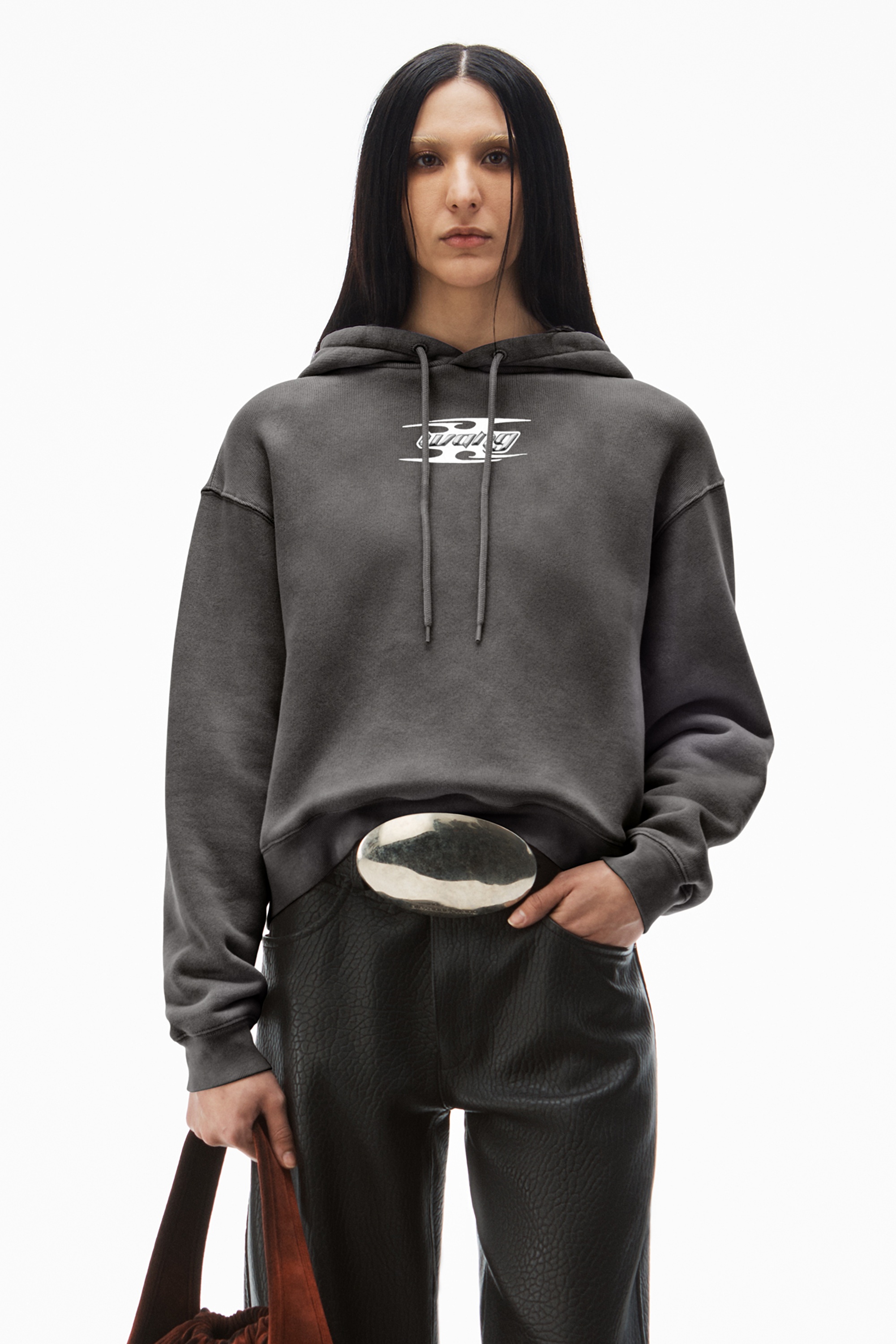 blade logo-embossed hoodie in cotton - 2