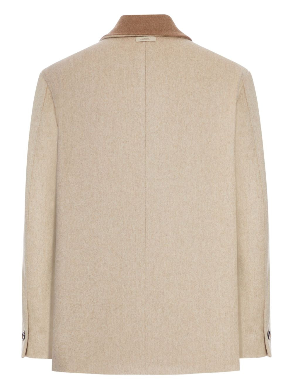 wool contrast-collar jacket - 2