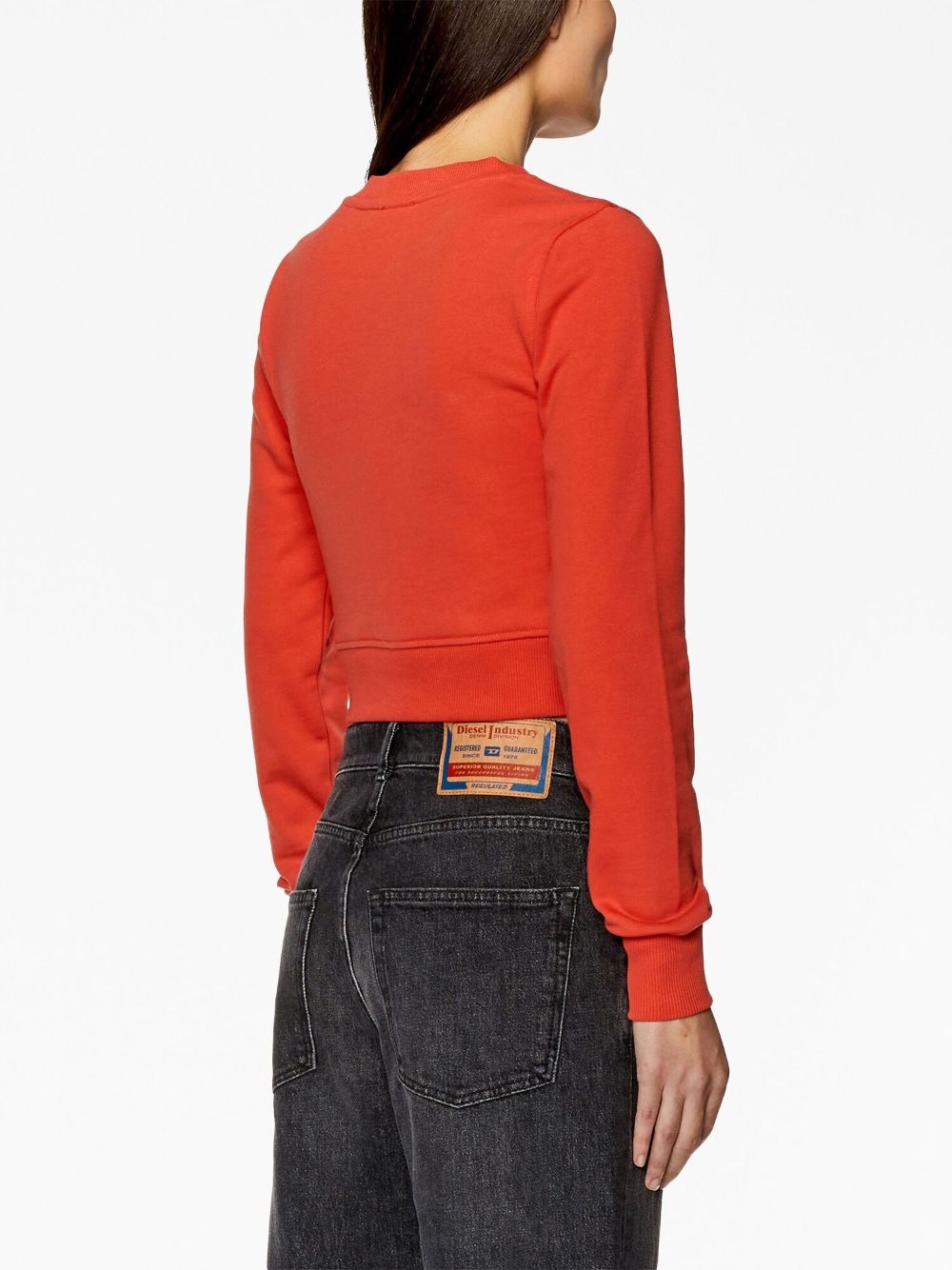 F-Slimmy-Od cut-out cropped sweatshirt - 4