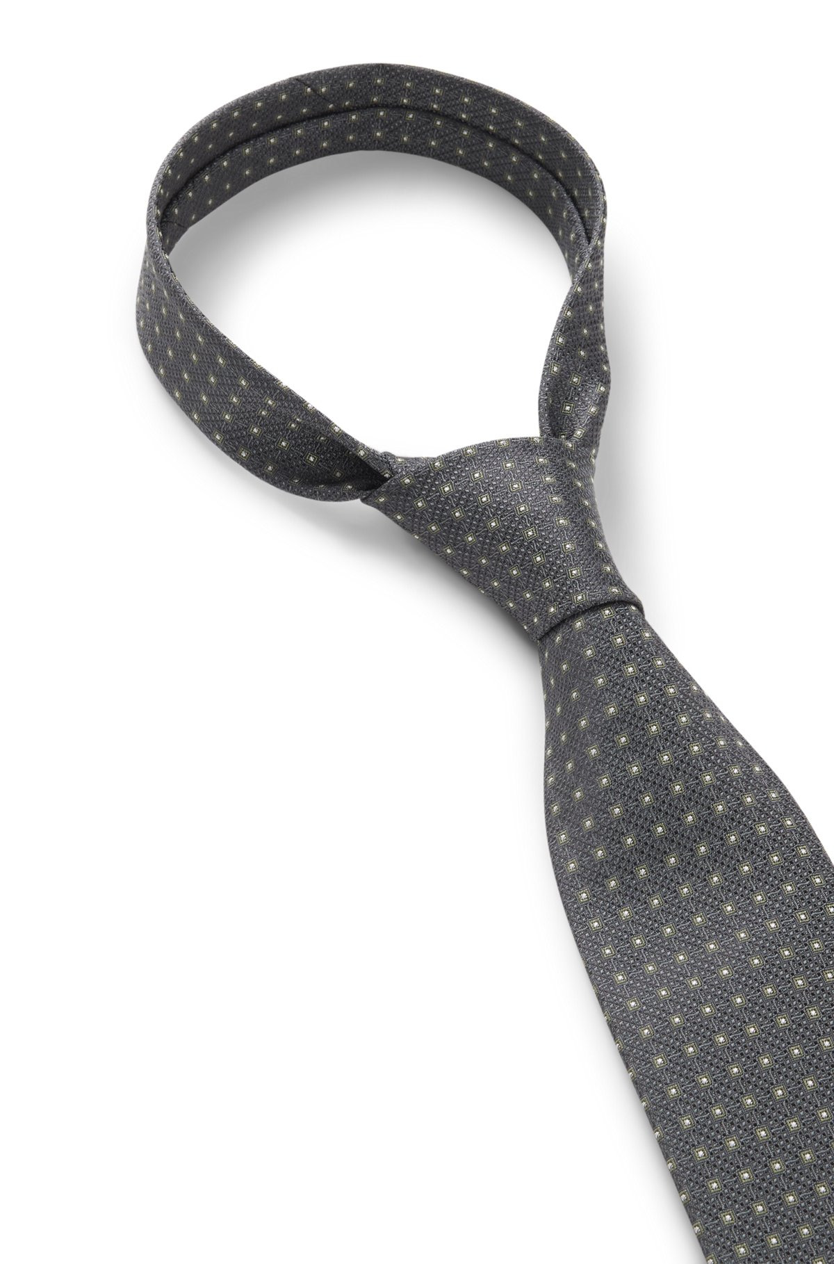 PATTERNED TIE IN PURE SILK JACQUARD - 6