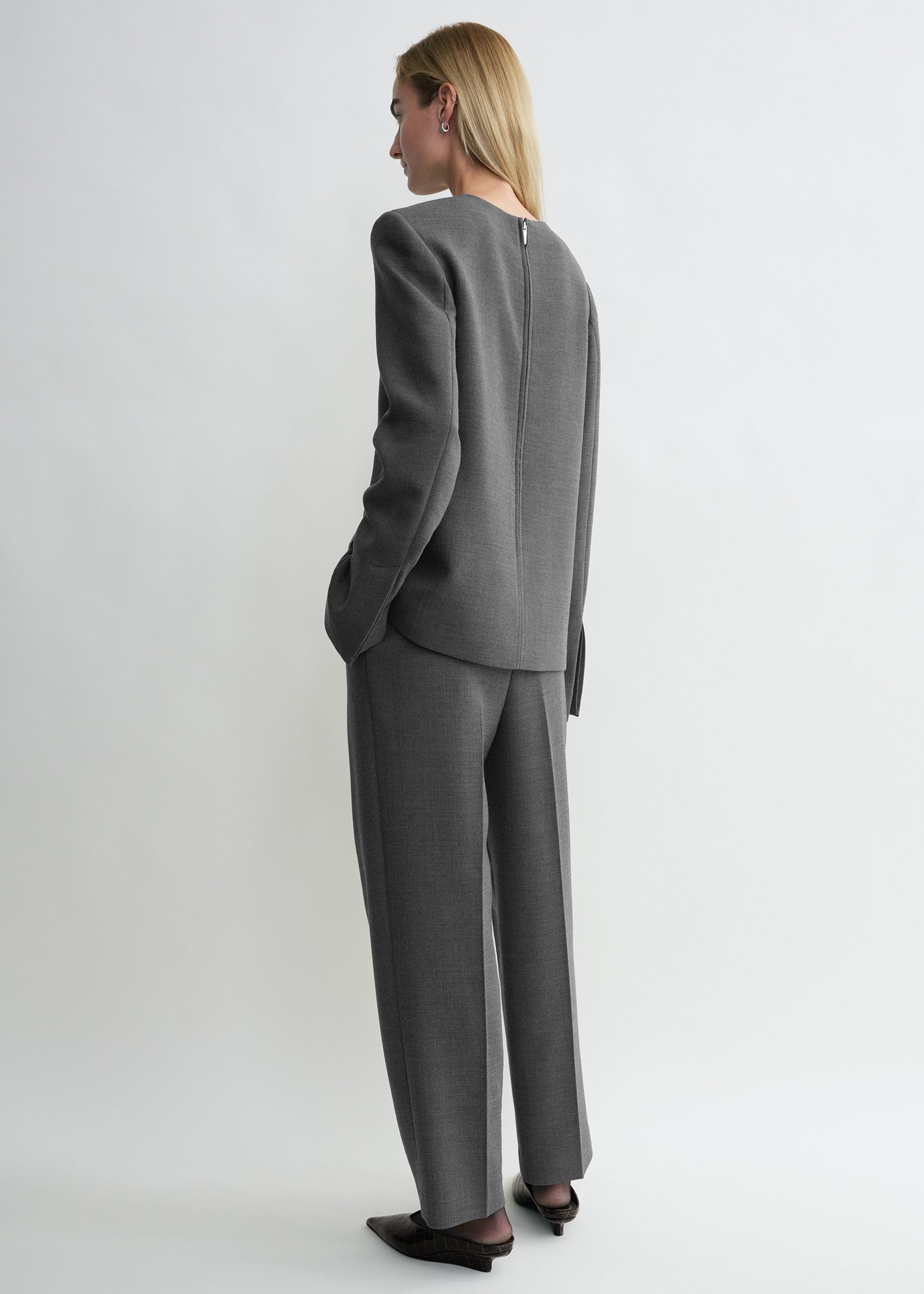 Pocket top grey melange - 4