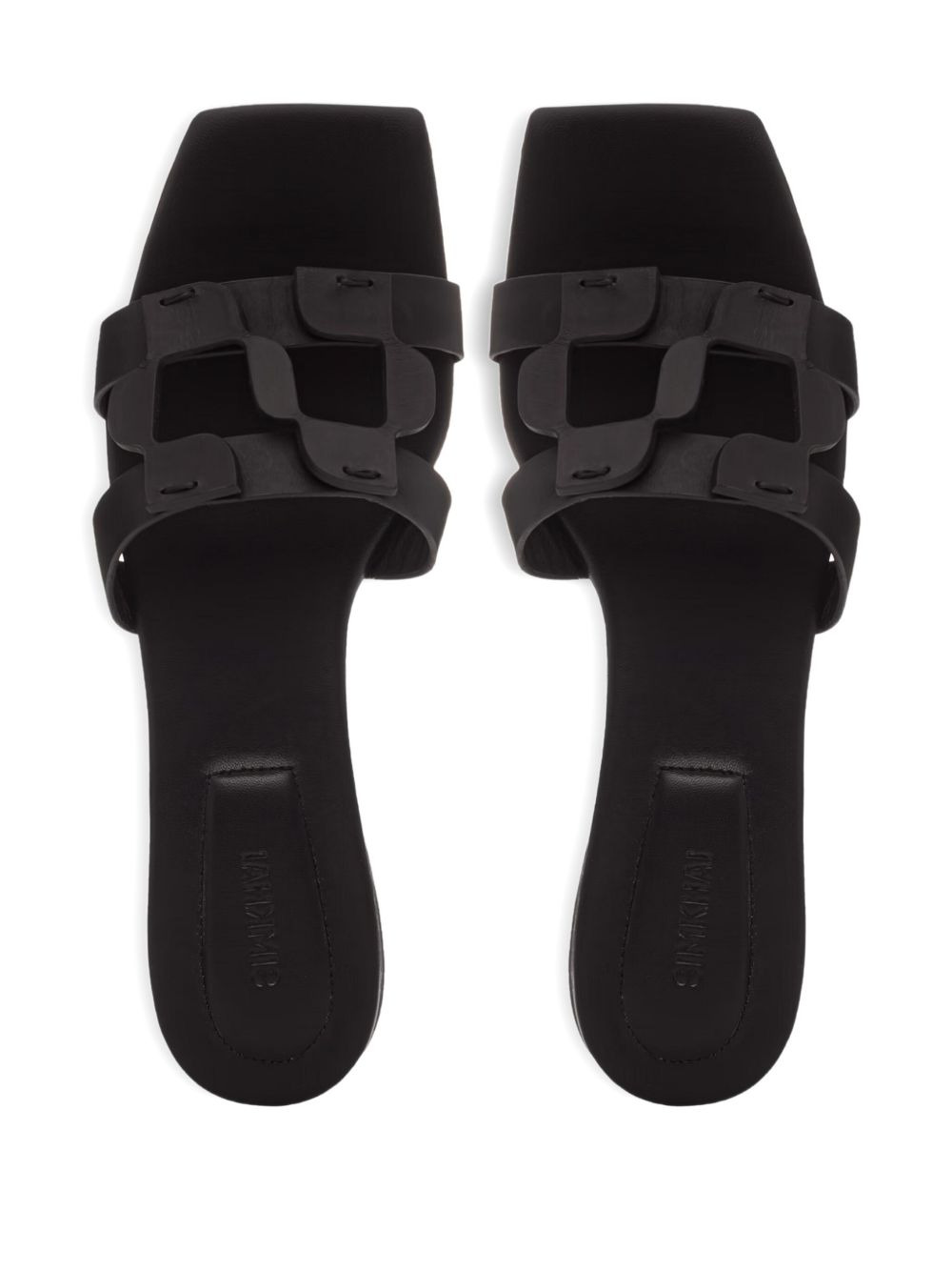 monogram-detail flat sandals - 4