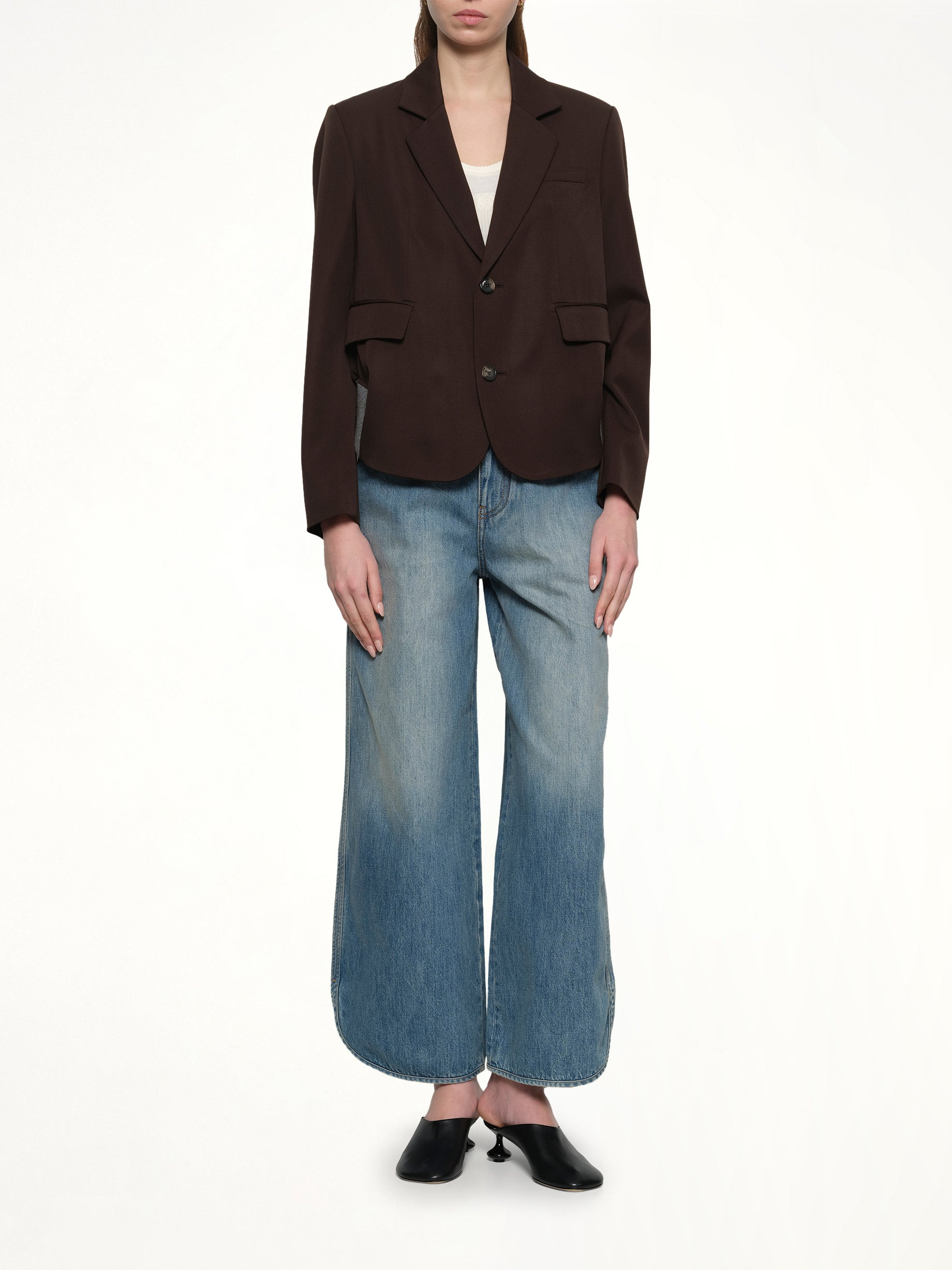 Tailored Jacket in Brown - 4