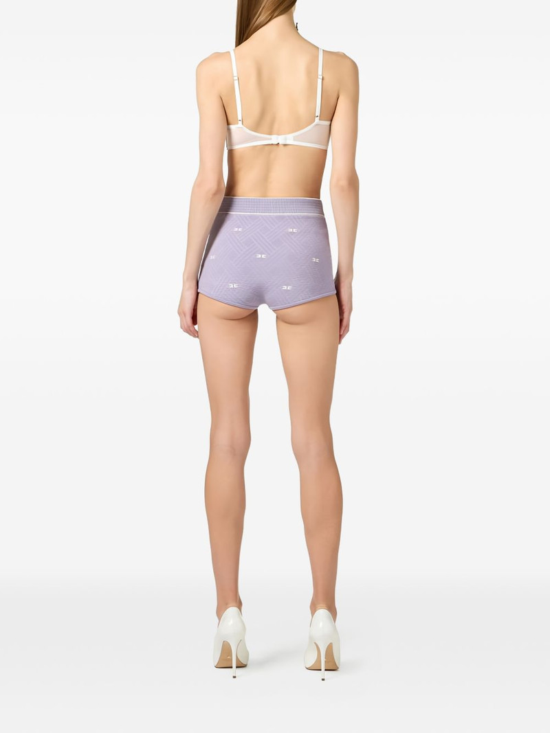 diamond-jacquard knit shorts 3