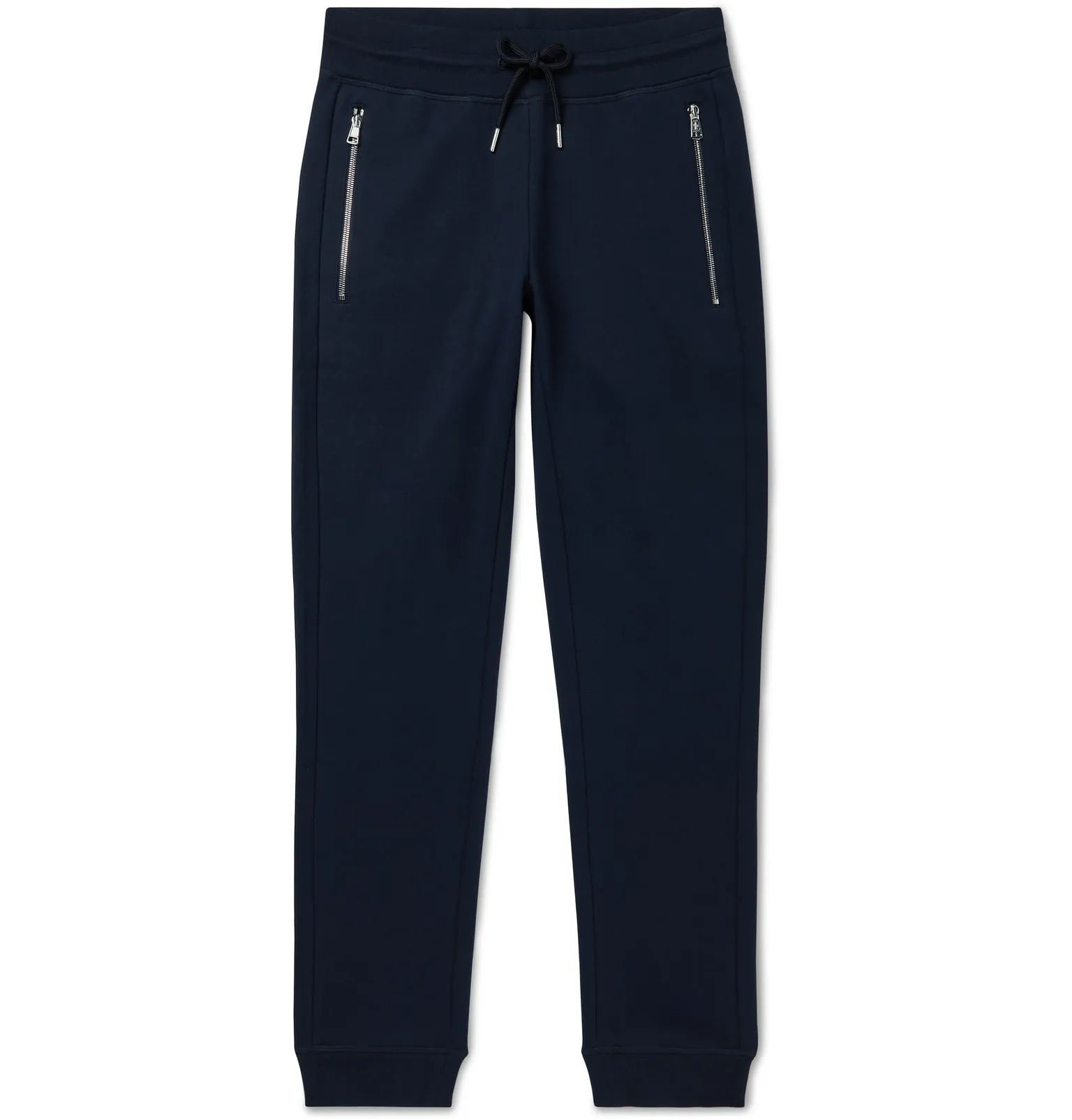 Tapered Logo-Print Loopback Cotton-Jersey Sweatpants - 1