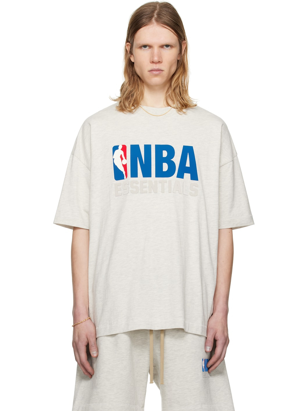 Gray NBA Short Sleeve T-shirt - 1