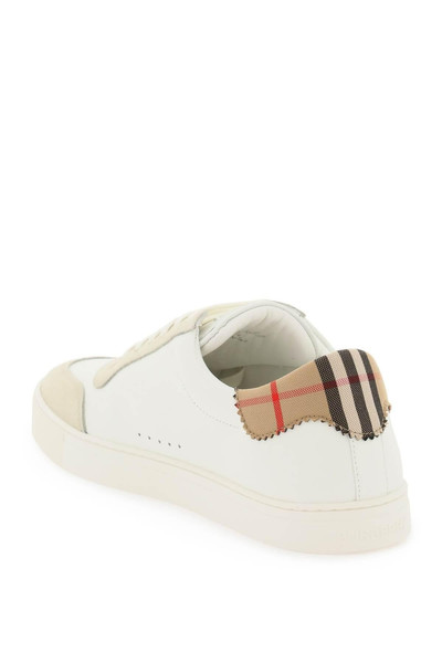 Burberry LOW-TOP LEATHER SNEAKERS outlook