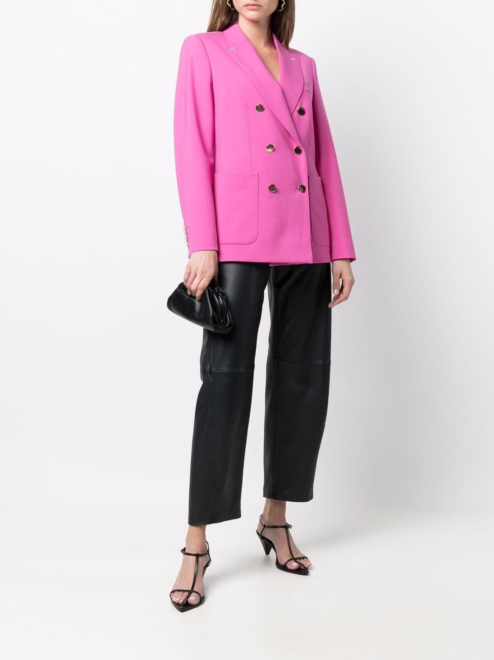 double-breasted tailored blazer - 2