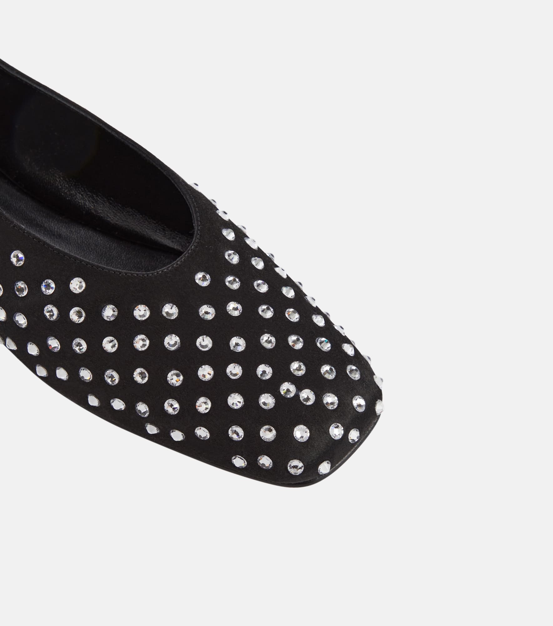 Embellished satin ballet flats - 6