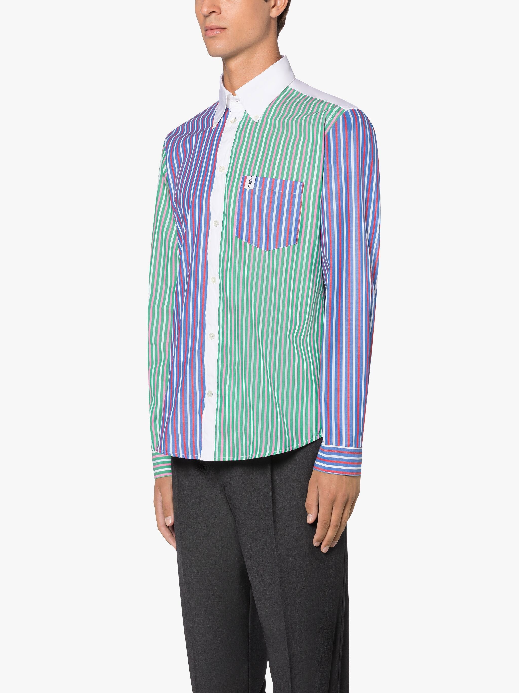 FUN BLOOMSBURY STRIPE COTTON SHIRT - 3