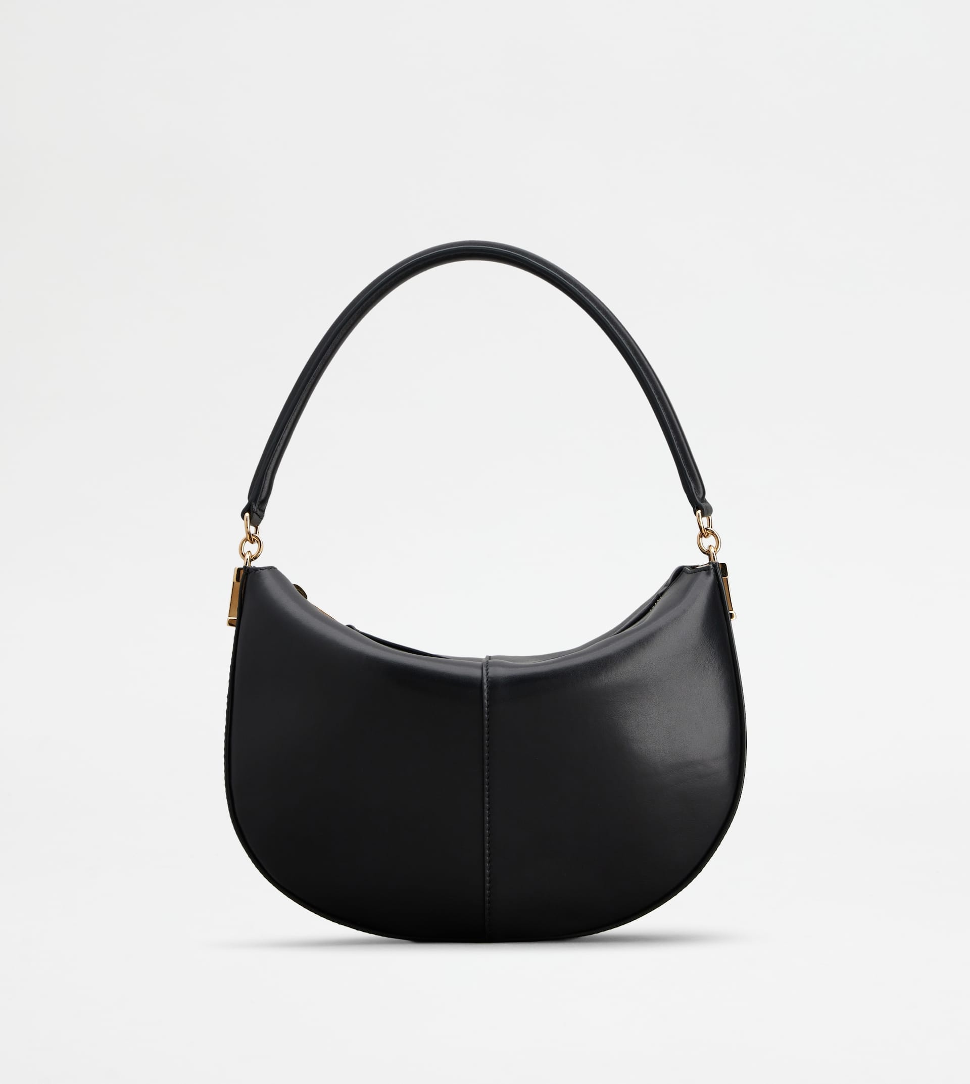 TOD'S T CASE HOBO BAG IN LEATHER MINI - BLACK - 1