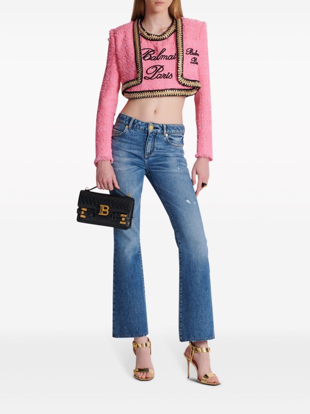 mid-rise flared jeans - 2