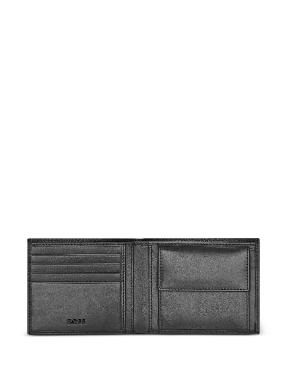 logo-print leather wallet - 4