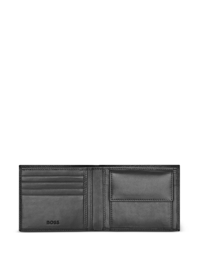 logo-print leather wallet 4