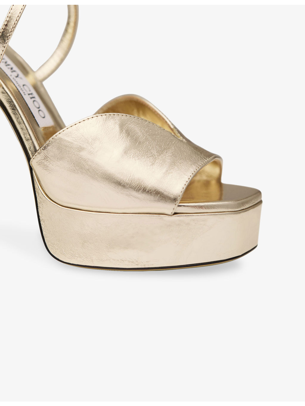 Karli Platform 125 Metallic Leather Sandals - 5