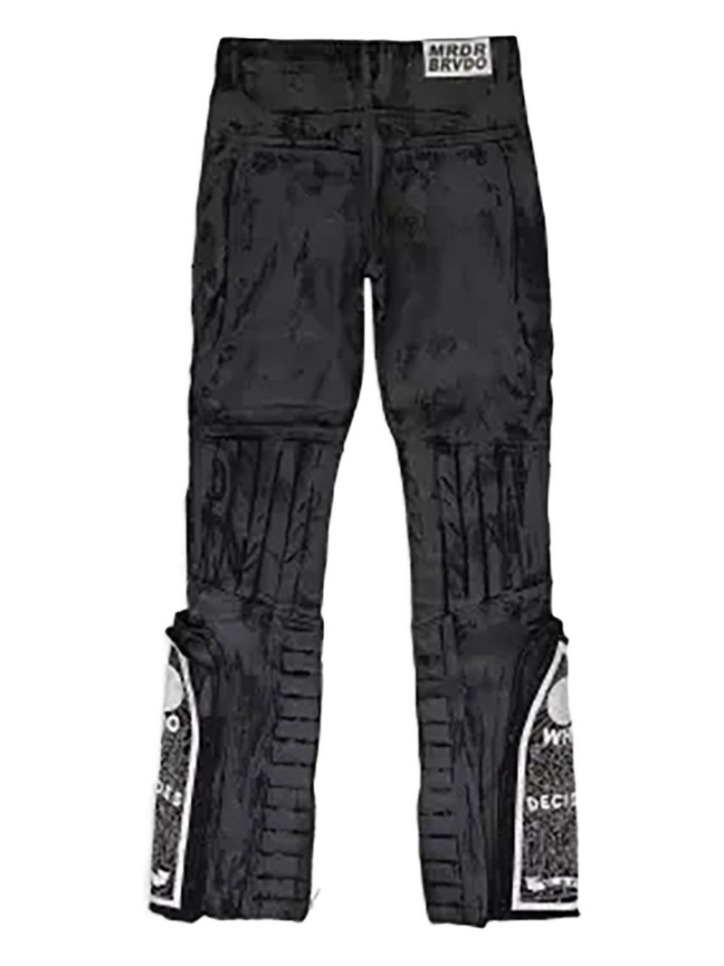 WHO DECIDES WAR Moto straight-fit jeans outlook