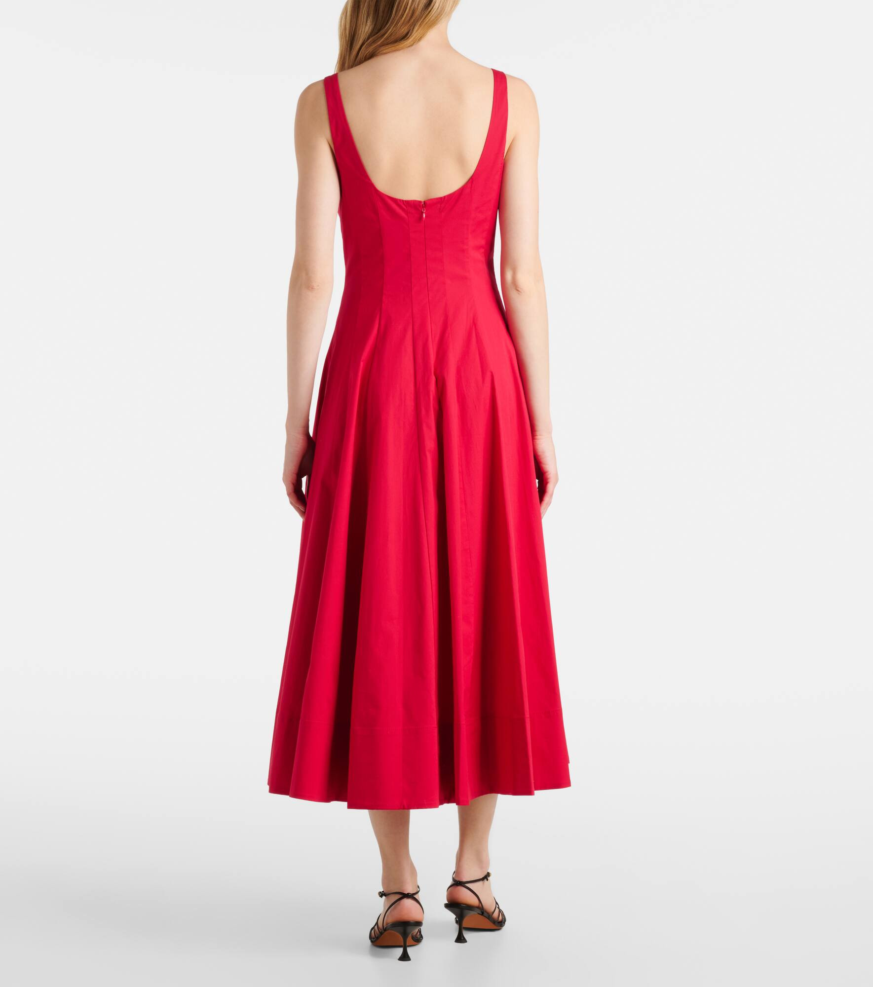 Wells cotton poplin midi dress - 3