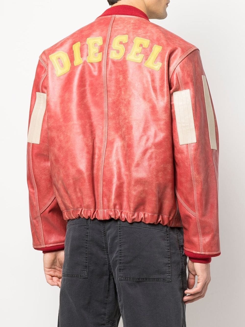 x Diesel leather bomber jacket - 5